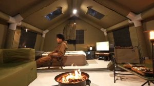 Палатка надувная жизнь на природе кемпинг и туризм в лесу