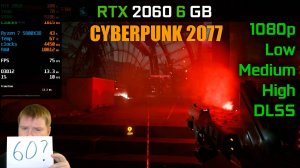 RTX 2060 - Cyberpunk 2077. Тест FPS. Пёсий город ждет