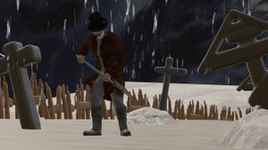 BLENDER 3.6 Кладбище тест