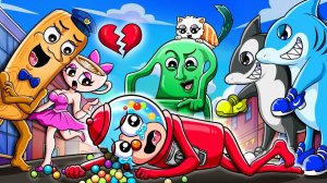 Конфета Чиклетейры, которая разрушает всякую любовь - Грустная история.. | Анимация Brainrot