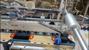 Фальцевально-склеивающая линия  1100-LC-S  с повортным стором и опцией форсунок горячего клея