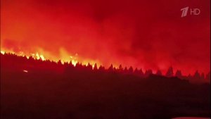 На северо-западе Испании бушуют лесные пожары