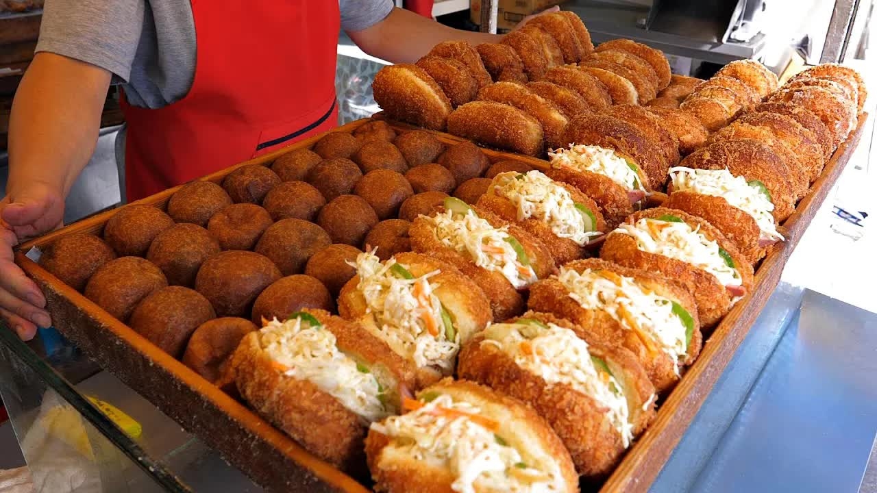 большая подборка корейской уличной еды