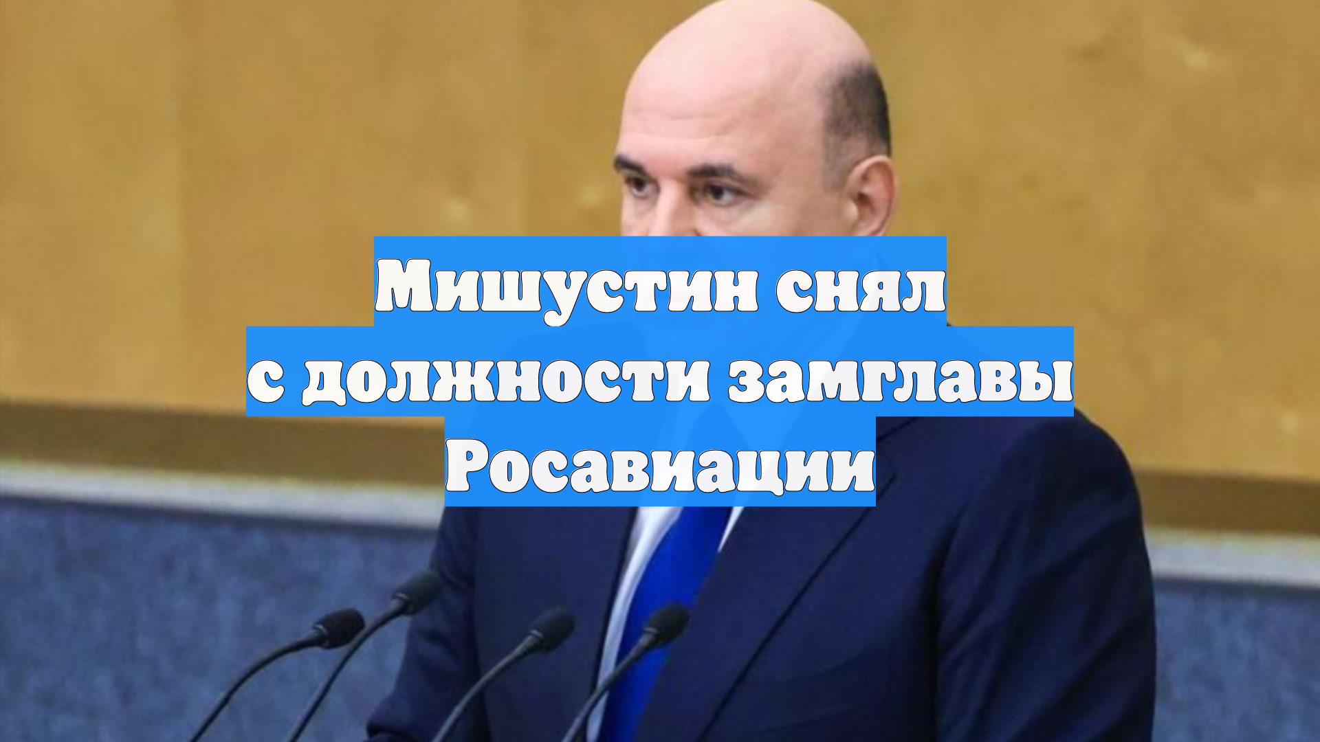 Мишустин снял с должности замглавы Росавиации
