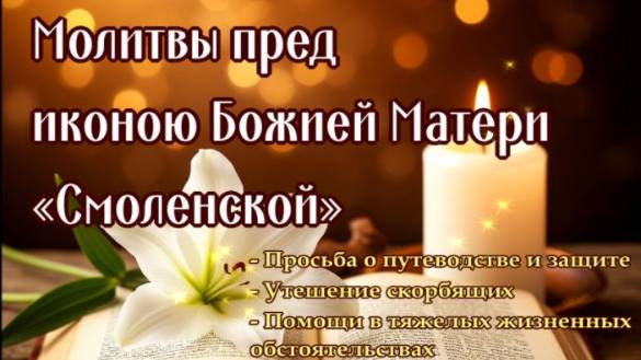 В ГОРЕ, НЕСЧАСТЬЕ, О ПОМОЩИ И ЗАЩИТЕ, ОТ ВРАГОВ, КЛЕВЕТЫ, ОТ ЗЛА И БЕД. Божией Матери «Смоленская» смотреть онлайн