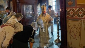 Митрополит Иосиф совершил всенощное бдение в Успенском соборе