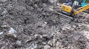 Вывезли больше 100 кубов глины с заднего двора за 4 смены
