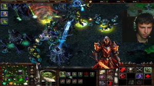 тёмный рыцарь играл за орков против нежити в варкрафт 3.11 серия.