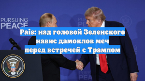 Pais: над головой Зеленского навис дамоклов меч перед встречей с Трампом
