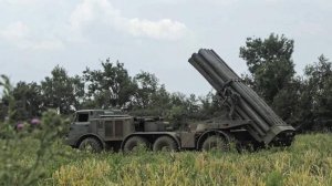 Расчеты РСЗО «Ураган» уничтожили бронетехнику и личный состав ВСУ
