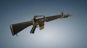 Штурмовая винтовка M16A1. Устройство и функционирование в разрезе.