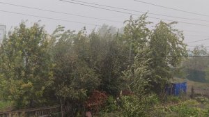 ливень и град в деревне, 18 августа, деревенская жизнь