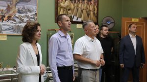 Глава Долгопрудного в музее