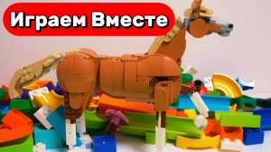 АСМР КОНСТРУКТОР ГОРКИ С ШАРИКАМИ И ЖИВОТНЫМИ 🟢🟡🟠 РАЗВИВАЮЩИЕ ВИДЕО ДЛЯ ДЕТЕЙ