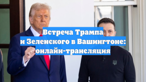 Встреча Трампа и Зеленского в Вашингтоне: онлайн-трансляция