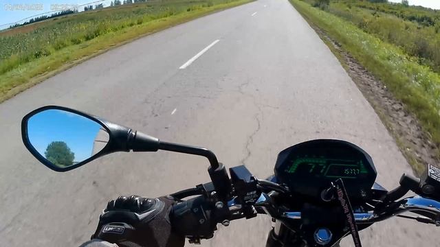 Мотоцикл LIFAN LF175-2E. Дорога Хмелевка-Малиновский-Ширинский-Ольховец-Спасское-Северо-Задонск.