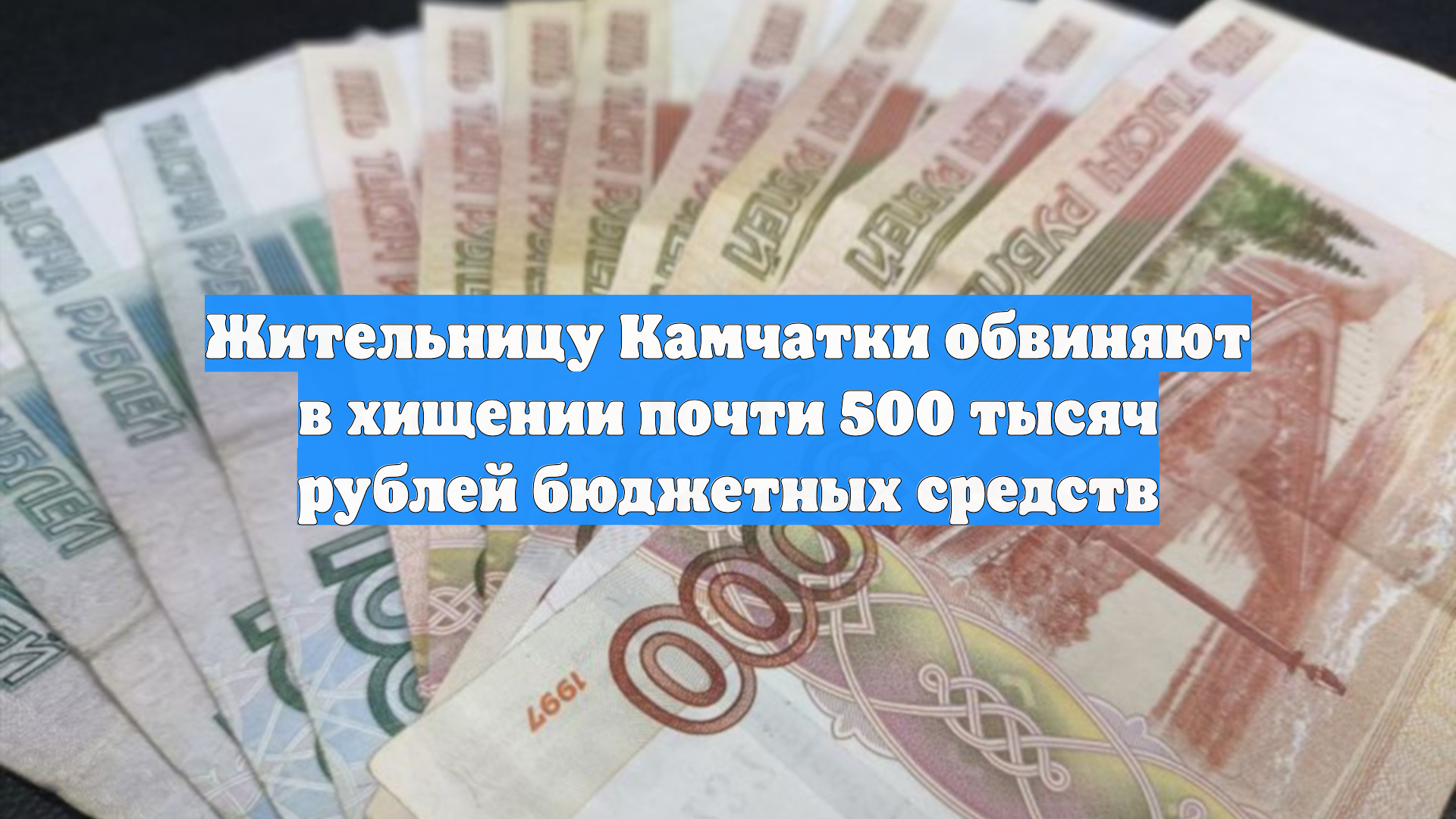 Жительницу Камчатки обвиняют в хищении почти 500 тысяч рублей бюджетных средств