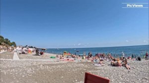 СОЧИ Лазаревское пляж Касабланка сегодня 18 августа 2025. Море и погода в Сочи сейчас. Обстановка
