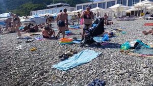 НЕБУГ Туапсинский район сегодня 18 августа 2025.Обстановка на Центральном пляже сейчас, погода, море