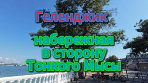 Геленджик. Прогулка по набережной к Тонкому Мысу, лето 2025