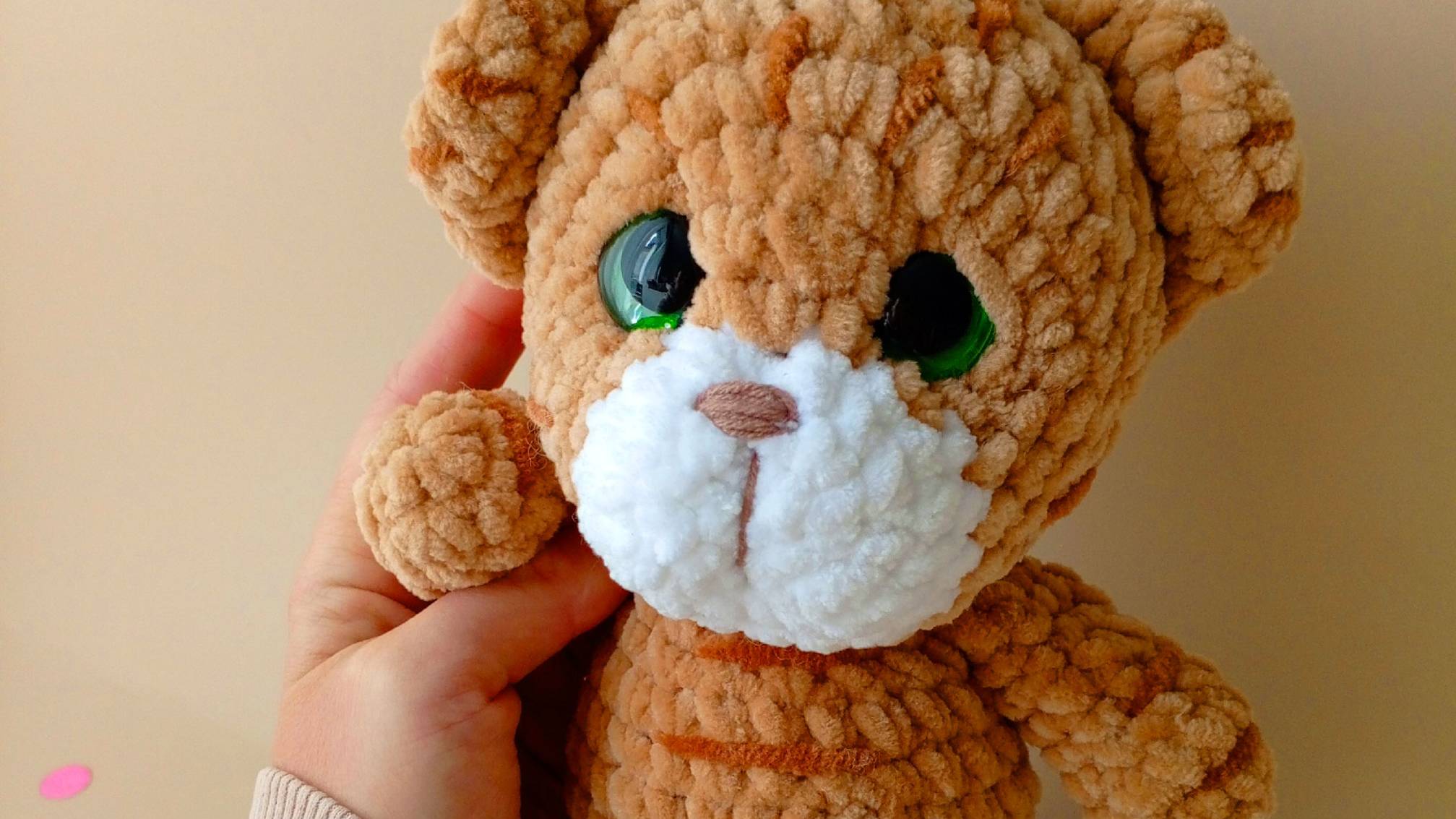 Амигуруми: схема Тигрёнок | Игрушки вязаные крючком