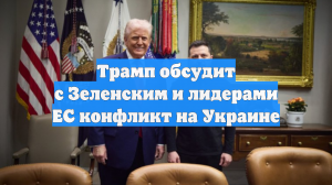 Трамп обсудит с Зеленским и лидерами ЕС конфликт на Украине