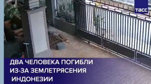 Два человека погибли из-за землетрясения в Индонезии