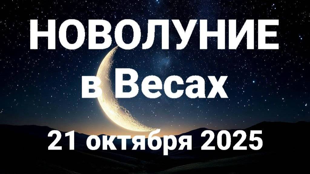 Новолуние в Весах. Общий астрологический прогноз смотреть онлайн