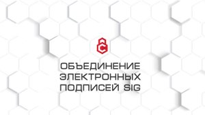 Объединение электронных подписей SIG: просто и удобно