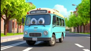 Сказка 32. Сказка про автобус, который боялся трудностей