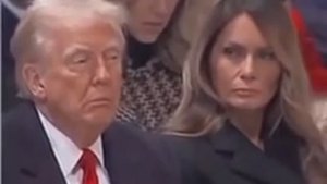 Реакция Трампа на жену Меланию и на Путина на Аляске