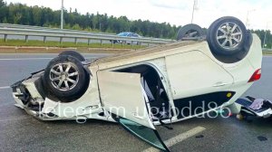 Две автоаварии с «перевёртышами» произошли за сутки в Сургуте