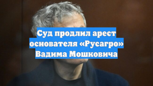 Суд продлил арест основателя «Русагро» Вадима Мошковича