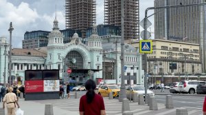 Белорусский вокзал. Садовая-Триумфальная улица. Москва.