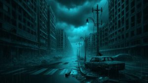 Haunted City Sound | Ghostly Murmurs, Rain Sound, ASMR Horror