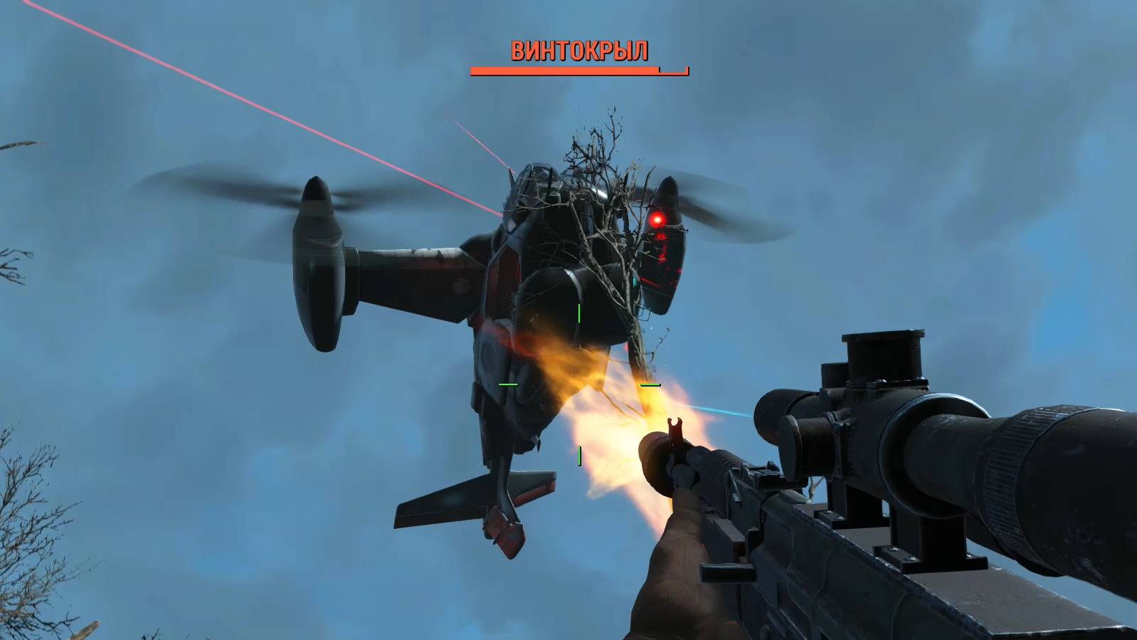 Перестрелка с Рыцарями Братства и Сбиваем Винтокрыл Fallout 4 смотреть онлайн