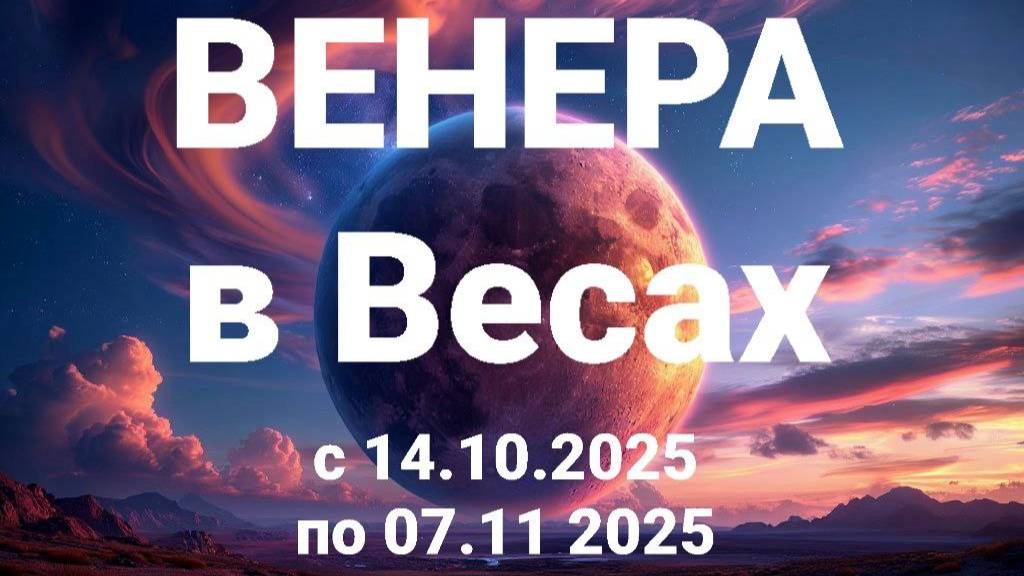 Венера в Весах. Общий астрологический прогноз смотреть онлайн