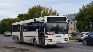 Автобус Mercedes-Benz O405 (Р 494 ХО 22) Покатушки по Барнаулу / Ride on the Mercedes-Benz O405 bus