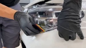 Оклейка фар BMW X4 пленкой