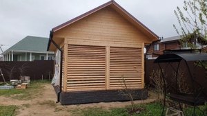 Заказ-Дом отделка столбчато-опорного фундамента: установка отлива на облицовку фундамента Пестово