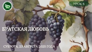 Урок 8. "Братская любовь"