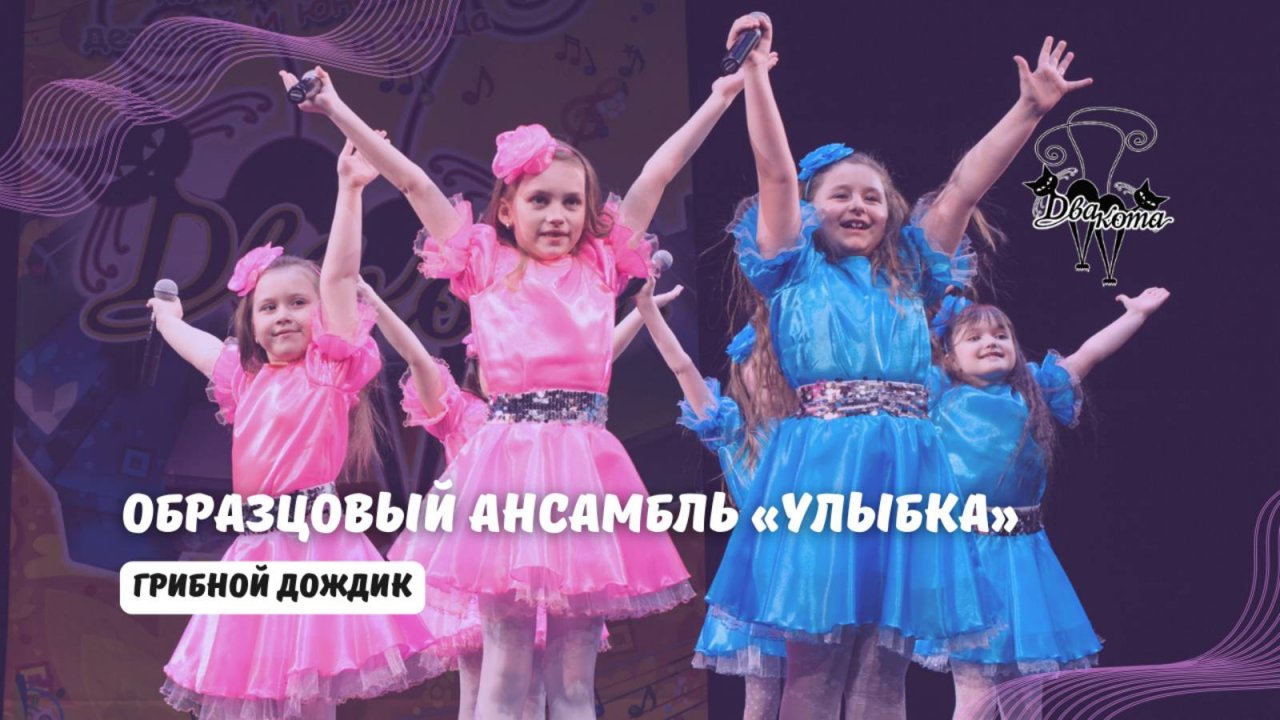 ДВА КОТА / Образцовый ансамбль "Улыбка" (Грязи) - Грибной дождик
