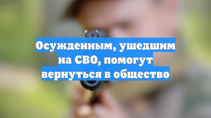 Осужденным, ушедшим на СВО, помогут вернуться в общество