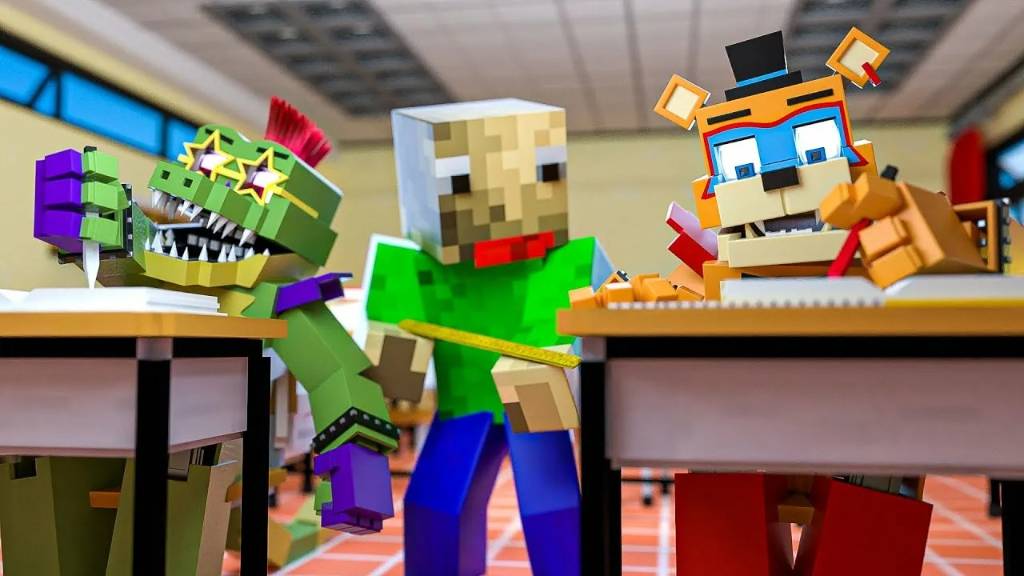 Minecraft Freddy_ Being Educated by Baldi_! (Minecraft FNAF Roleplay смотреть онлайн