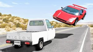 Аварии на скоростной трассе #13 - BeamNG Drive
