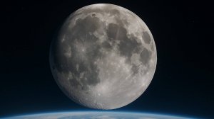 Какой была бы Луна, если находилась на том же расстоянии, что и МКС