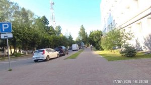 Парк перед Педом  в Йошкар-Ола июль 2025