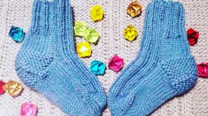 Детские носочки спицами МК