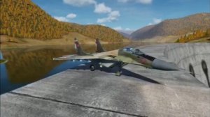 МиГ-29 посадка и прыжок с плотины