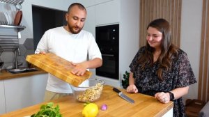 Готовим Вкусный салат из ТОФУ с рисовой посыпкой